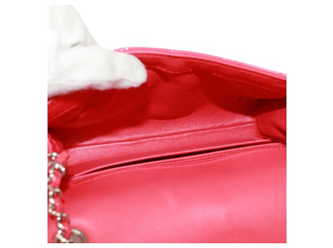 Bolsa de ombro Chanel acolchoada com corrente Rosa - vista 7
