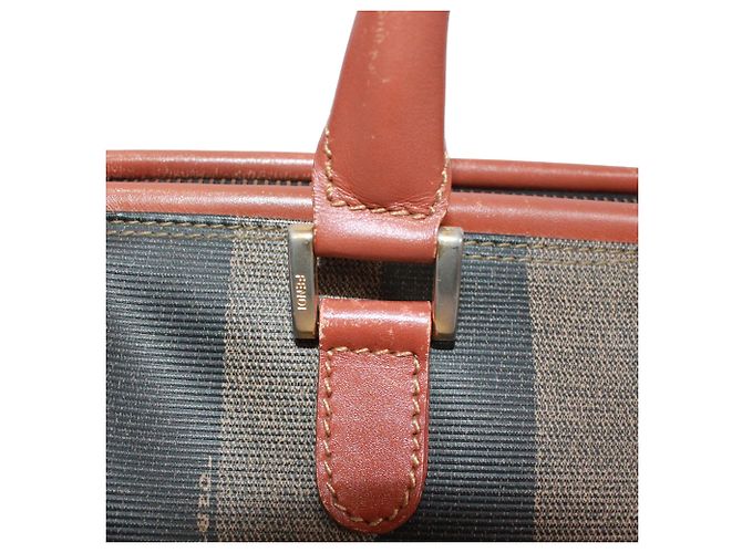 Borsa Mini Boston FENDI Marrone Nero Cachi - vista 14