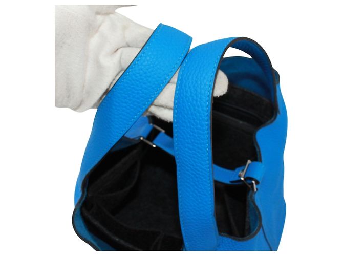 Hermès Bolso Hermes Picotin Lock MM Azul - vista 11