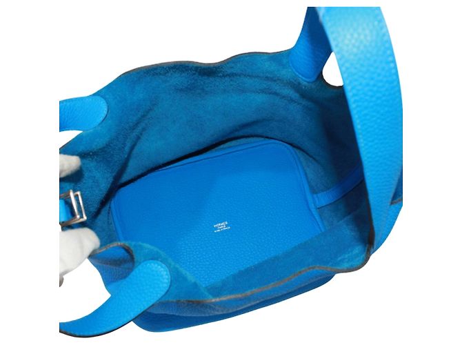 Hermès Bolso Hermes Picotin Lock MM Azul - vista 7