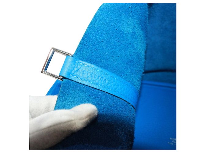 Hermès Bolso Hermes Picotin Lock MM Azul - vista 9
