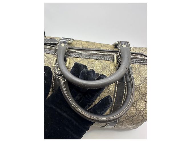 Gucci Joy Borsa Boston Monogram GG Marrone - vista 10
