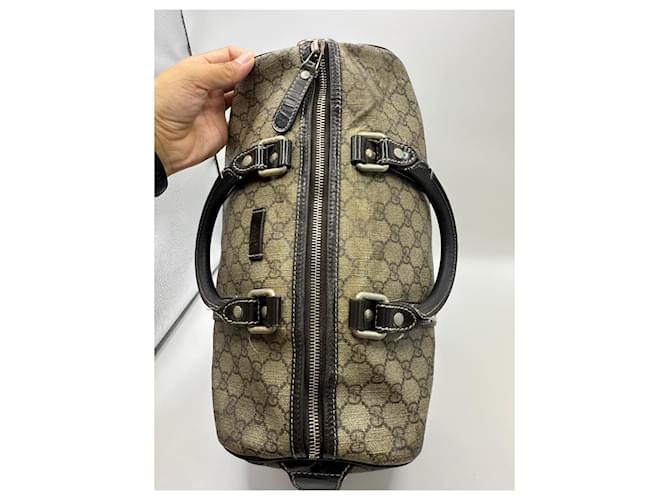 Gucci Joy Borsa Boston Monogram GG Marrone - vista 4