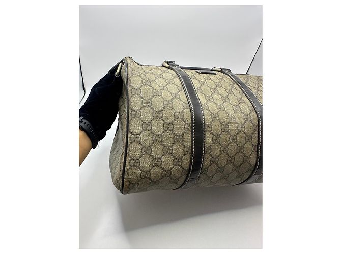 Gucci Joy Borsa Boston Monogram GG Marrone - vista 9