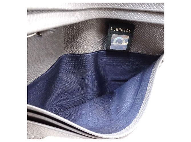 Bulgari Cartera larga de cuero gris Bvlgari Castaño - vista 12