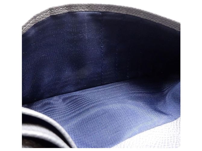 Bulgari Cartera larga de cuero gris Bvlgari Castaño - vista 13