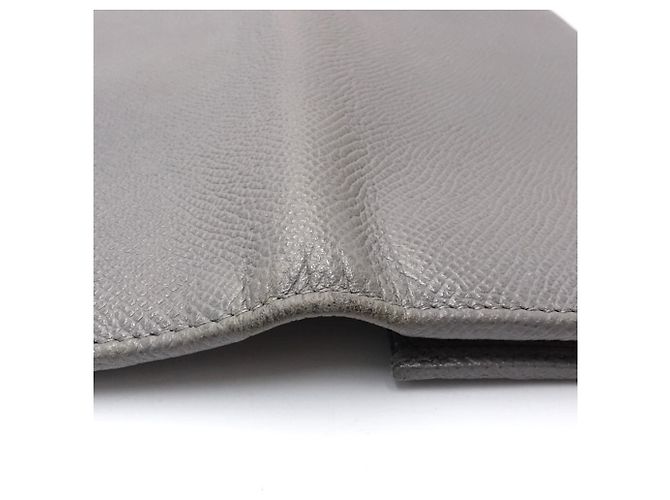 Bulgari Cartera larga de cuero gris Bvlgari Castaño - vista 7