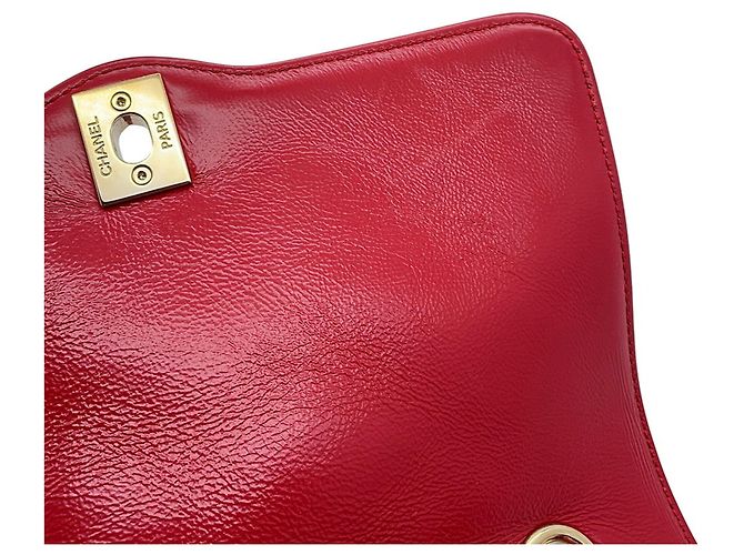 Borsa a Spalla Chanel Matelasse Chain Rosso - vista 6