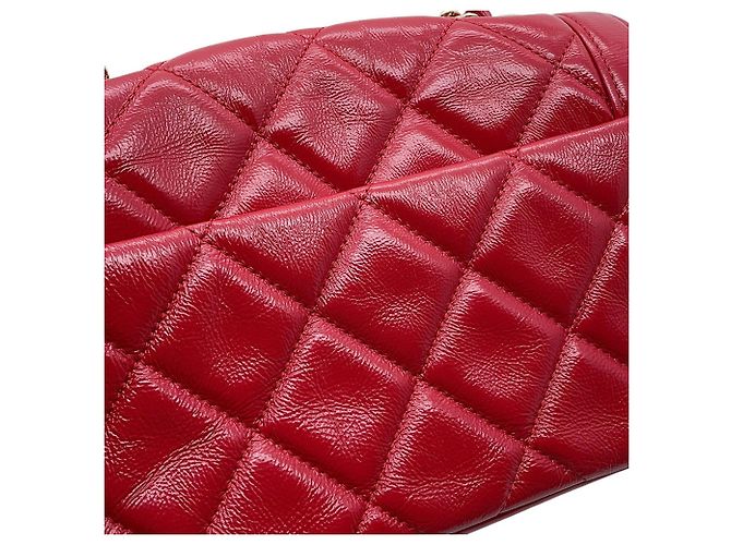 Borsa a Spalla Chanel Matelasse Chain Rosso - vista 8
