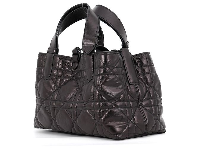 Borsa Christian Dior Macro Cannage Toujours Small Nero - vista 2
