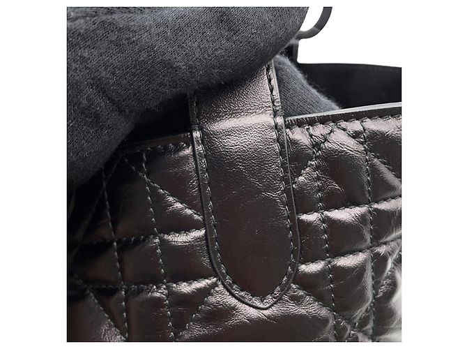 Borsa Christian Dior Macro Cannage Toujours Small Nero - vista 9