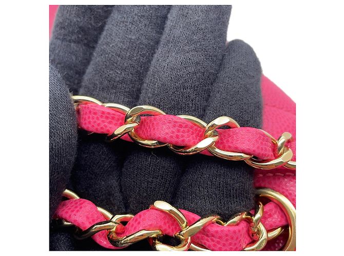 Borsa a Spalla Chanel Matelasse Chain Rosa - vista 13