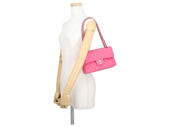 Borsa a Spalla Chanel Matelasse Chain Rosa - vista 4