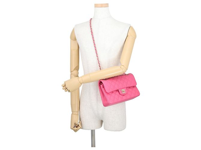 Borsa a Spalla Chanel Matelasse Chain Rosa - vista 5