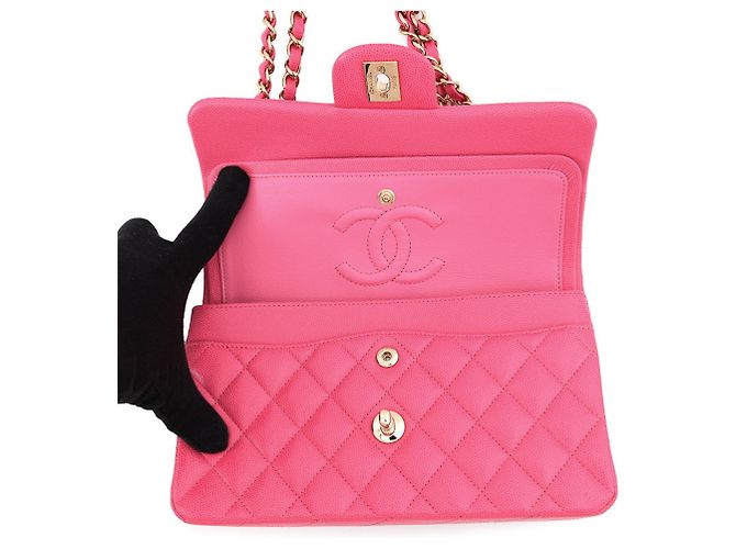 Borsa a Spalla Chanel Matelasse Chain Rosa - vista 6