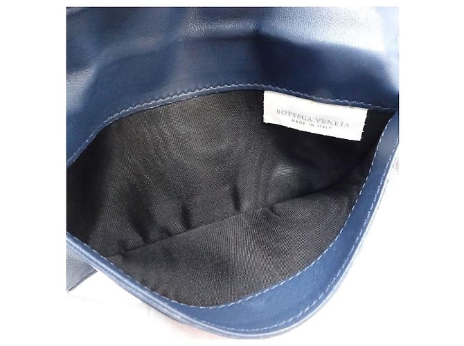 Cartera Bi-Fold Intrecciato Bottega Veneta Azul marino - vista 11