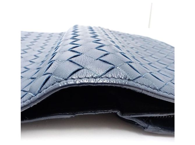 Cartera Bi-Fold Intrecciato Bottega Veneta Azul marino - vista 6