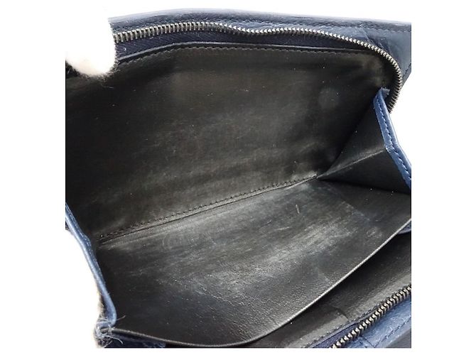 Cartera Bi-Fold Intrecciato Bottega Veneta Azul marino - vista 8