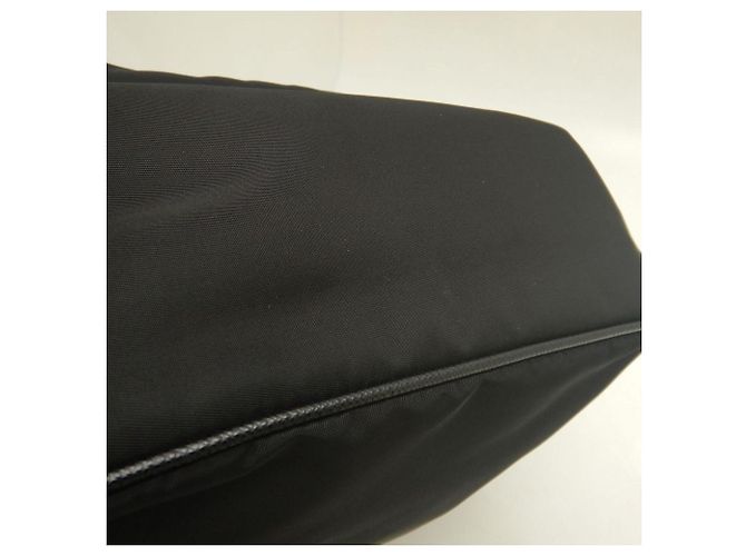 Borsa a mano nera in nylon e pelle Prada Nero - vista 15