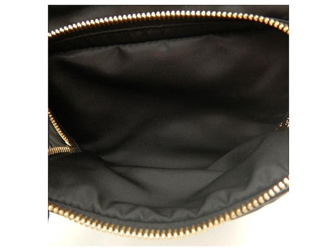 Borsa a mano nera in nylon e pelle Prada Nero - vista 17