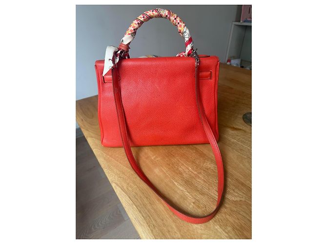 Bolso Hermès Kelly 32 Togo Roja - vista 7