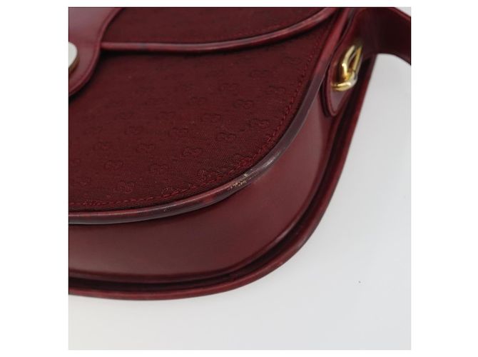 Borsa a Spalla GUCCI Micro GG Supreme Rosso Oro Auth ep15564 D'oro - vista 10