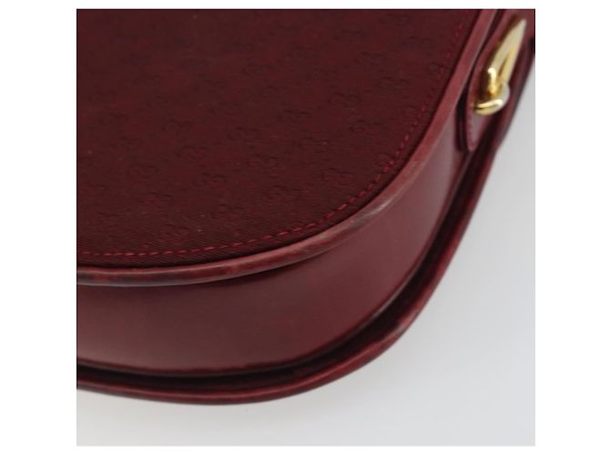 Borsa a Spalla GUCCI Micro GG Supreme Rosso Oro Auth ep15564 D'oro - vista 12
