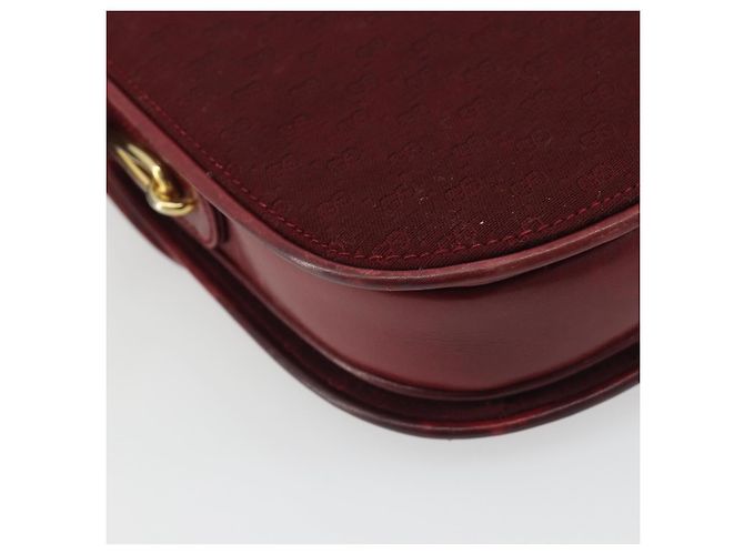 Borsa a Spalla GUCCI Micro GG Supreme Rosso Oro Auth ep15564 D'oro - vista 13