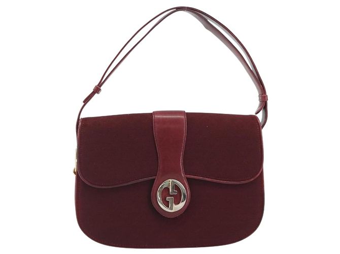Borsa a Spalla GUCCI Micro GG Supreme Rosso Oro Auth ep15564 D'oro - vista 2