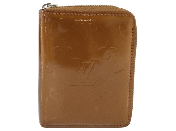 LOUIS VUITTON Monogram Vernis Bloom Wallet Bronze M91152 LV Auth BA14238 Bronzo - vista 13