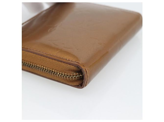 LOUIS VUITTON Monogram Vernis Bloom Wallet Bronze M91152 LV Auth BA14238 Bronzo - vista 15