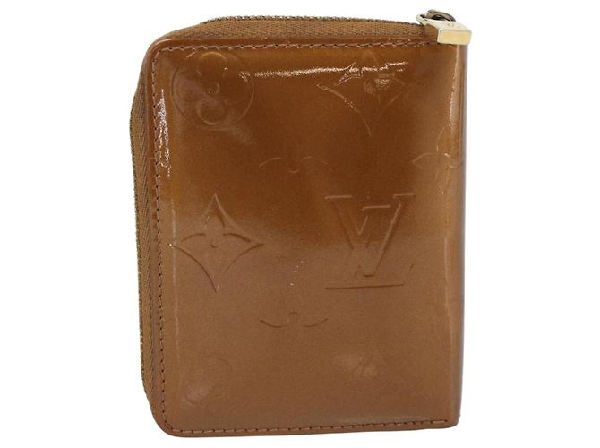 LOUIS VUITTON Monogram Vernis Bloom Wallet Bronze M91152 LV Auth BA14238 Bronzo - vista 2