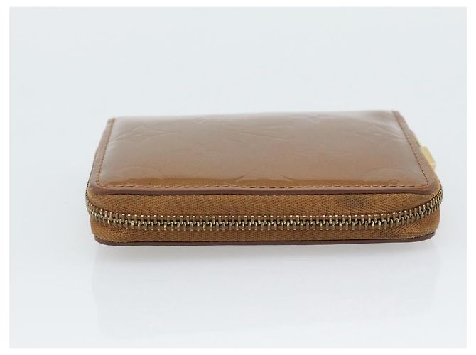 LOUIS VUITTON Monogram Vernis Bloom Wallet Bronze M91152 LV Auth BA14238 Bronzo - vista 3