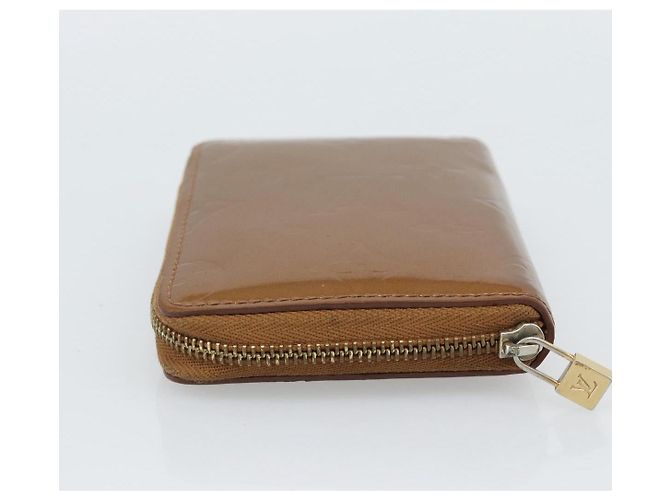 LOUIS VUITTON Monogram Vernis Bloom Wallet Bronze M91152 LV Auth BA14238 Bronzo - vista 5