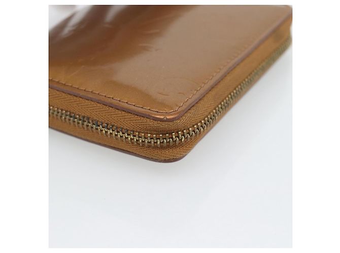 LOUIS VUITTON Monogram Vernis Bloom Wallet Bronze M91152 LV Auth BA14238 Bronzo - vista 7