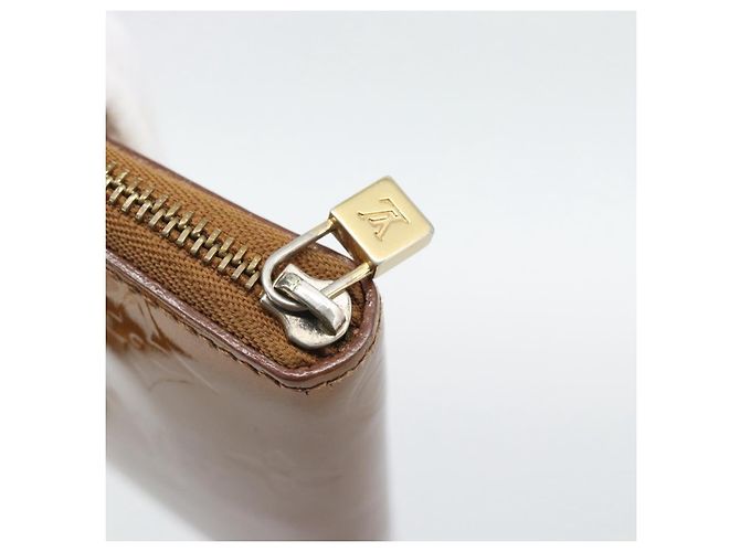 LOUIS VUITTON Monogram Vernis Bloom Wallet Bronze M91152 LV Auth BA14238 Bronzo - vista 8