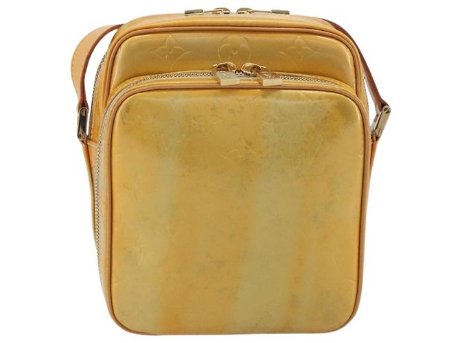 LOUIS VUITTON Monogram Vernis Wooster Shoulder Bag Gris M91036 LV Auth ep15487 Grigio - vista 13