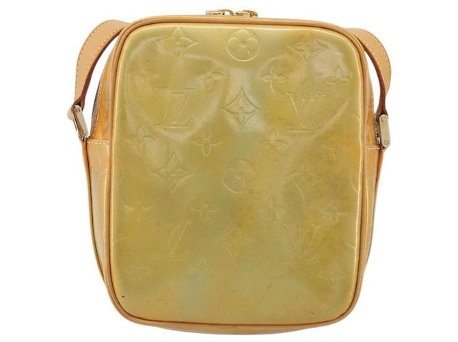 LOUIS VUITTON Monogram Vernis Wooster Shoulder Bag Gris M91036 LV Auth ep15487 Grigio - vista 2