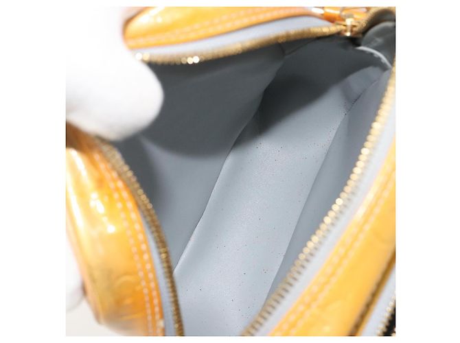 LOUIS VUITTON Monogram Vernis Wooster Shoulder Bag Gris M91036 LV Auth ep15487 Grigio - vista 9