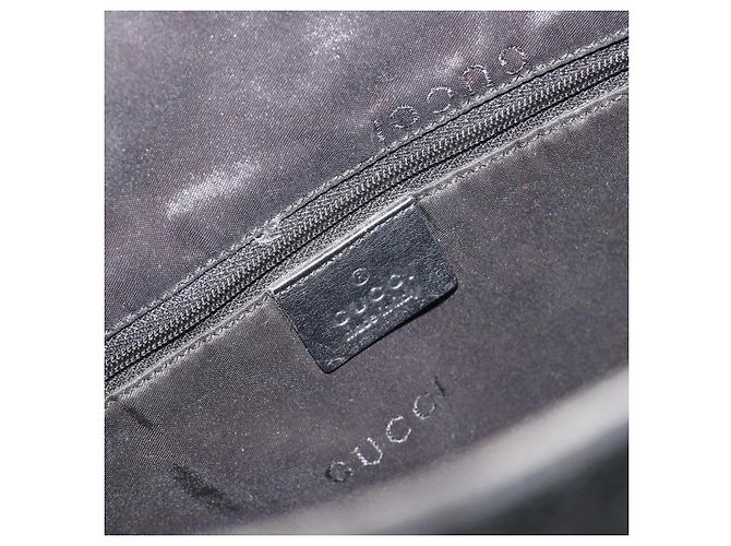 Borsa GUCCI GG Canvas Bamboo 2way Nera Argento 001 4095 Auth ep15232 Nero - vista 16