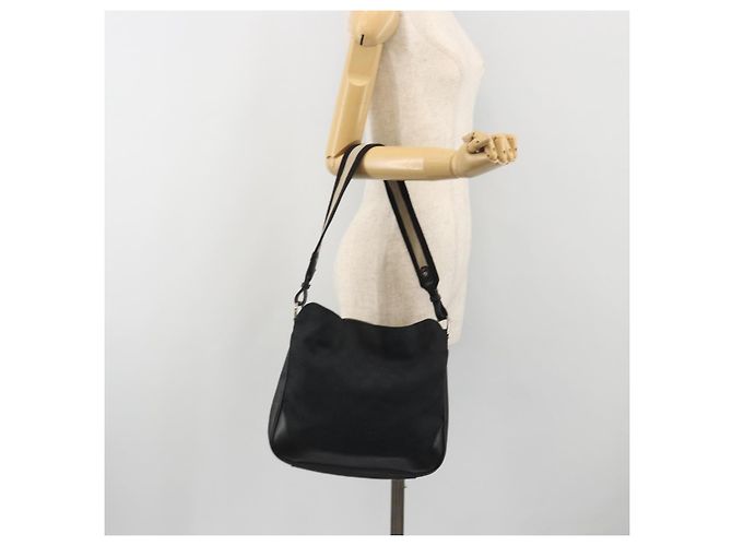 Borsa GUCCI GG Canvas Bamboo 2way Nera Argento 001 4095 Auth ep15232 Nero - vista 23