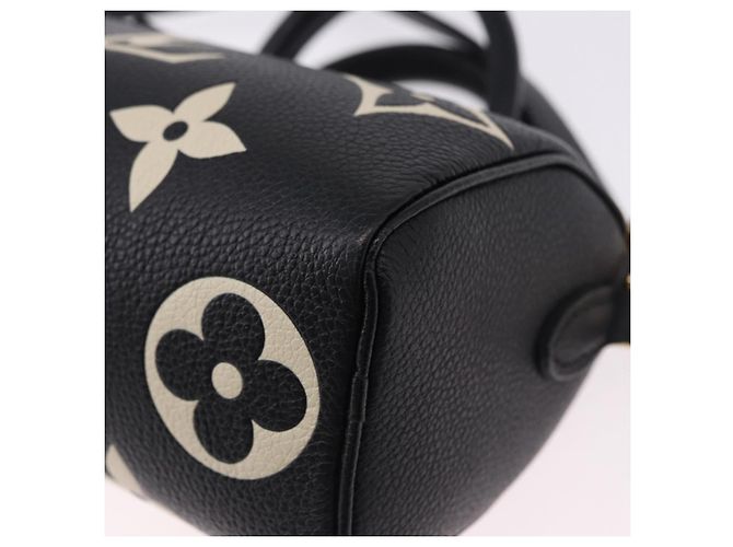 LOUIS VUITTON Borsa Nano Speedy Monogram Empreinte Nera M81456 LV Auth ar14137SAM Nero - vista 18