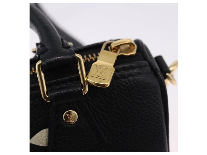 LOUIS VUITTON Borsa Nano Speedy Monogram Empreinte Nera M81456 LV Auth ar14137SAM Nero - vista 19