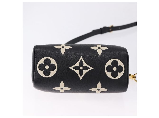 LOUIS VUITTON Borsa Nano Speedy Monogram Empreinte Nera M81456 LV Auth ar14137SAM Nero - vista 5