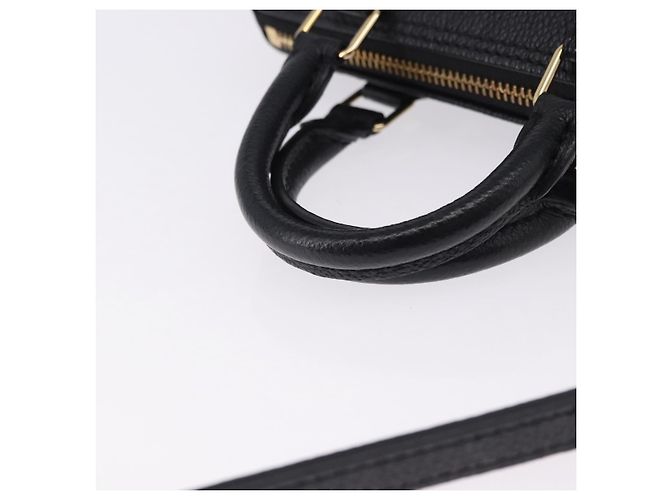 LOUIS VUITTON Borsa Nano Speedy Monogram Empreinte Nera M81456 LV Auth ar14137SAM Nero - vista 7