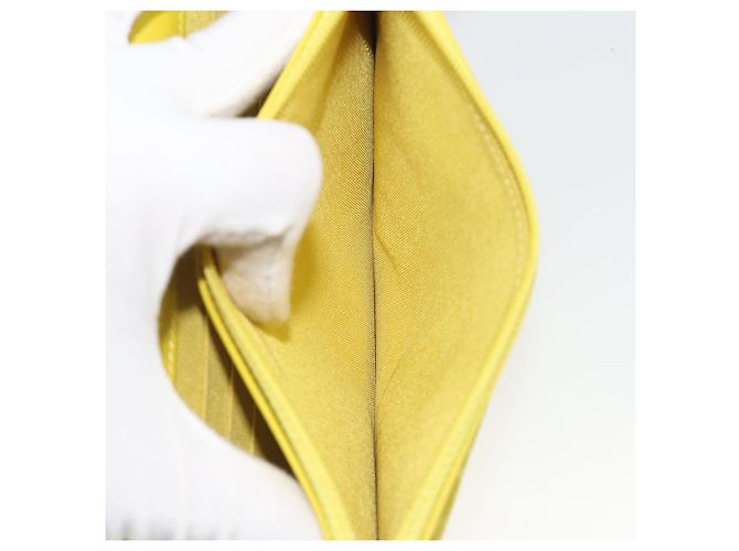 CHANEL Matelasse Chain Shoulder Bag Velor Yellow Silver CC Auth 190362A Argento Giallo - vista 22