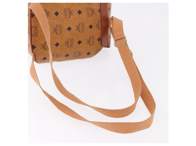 Zaino MCM Vicetos Logogram PVC Beige Oro Auth bs36277 D'oro - vista 9