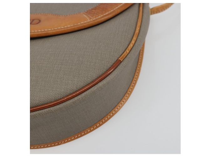 Borsa a tracolla Christian Dior PVC Pelle Grigio Marrone Auth ep15197 - vista 10