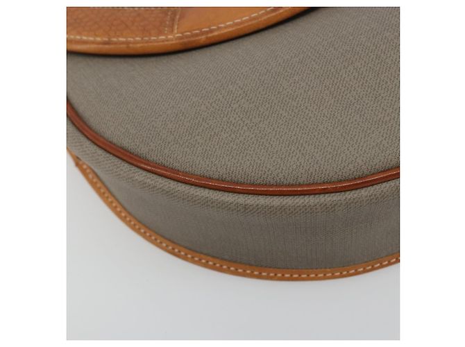 Borsa a tracolla Christian Dior PVC Pelle Grigio Marrone Auth ep15197 - vista 11