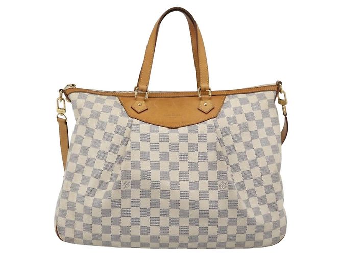 LOUIS VUITTON Sac à bandoulière Damier Azur Siracusa GM N41111 LV Auth ep15640A - vue 13
